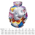 thumbnail image 2 of Dumbo Hoodie 3D Print Pullover Hooded Long Sleeve Sweatshirts Tops Blouse with Pocket for Mens Womens, 2 of 8