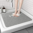 thumbnail image 1 of Safe and Comfy Beige PVC Non-Slip loofah Shower mat for Your Bathroom. Perfect for Your Bathtub, Dries up Quickly, and Offers a More Relaxing Shower Experience. (22X22 Inches), 1 of 1