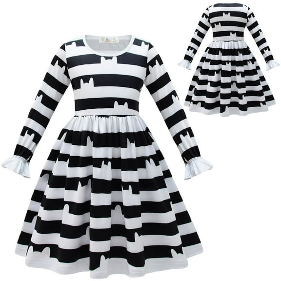Gabby Costume Dress for Baby Girls Halloween Long Sleeve Outfit, Size 3-7Y