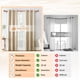 thumbnail image 4 of Barras de Cortina Dobles de Madera para Ventanas de 36 a 72 Pulgadas Barra de Cortina Doble Decorativa Ajustable de 1 pulgada Boho de Servicio Pesado, 4 of 7