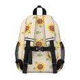 thumbnail image 2 of Sunflower Cream Pattern Backpack for School, Cute School Bag with Adjustable Shoulder Straps and Padded Back, 15"x11.42"x5.5", 2 of 2