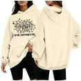 thumbnail image 2 of I'm Fine Everything Is Fine Funny Christmas Hoodies for Women Long Sleeve Holiday Hooded Sweatshirt with Pockets Pullover Top, 2 of 5