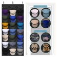thumbnail image 1 of 24 Pockets Hat Organizer Over The Door Baseball Hat Rack Cap Holder Hanger for Closet Storage to Protect and Display, 1 of 5