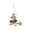 A, variant on Gveqxzl Woodland Animal Christmas Tree Ornaments, Rustic Sisal Straw Hanging Figurines, Farmhouse Pinecone Forest Animal Decor, Holiday Tree Home Accents