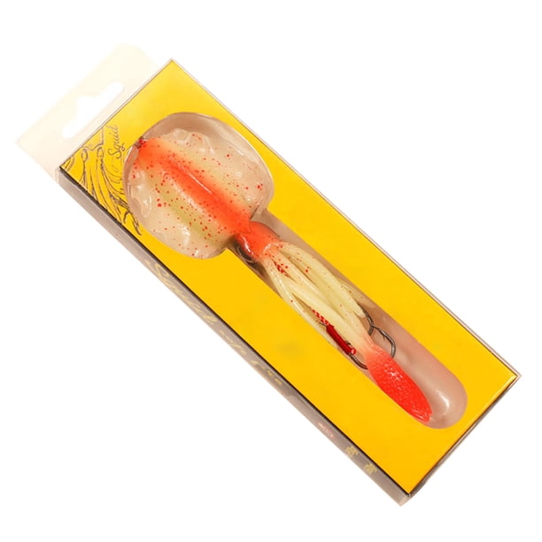 Trampa para calamares luminosa, suave y montada, 15 cm, 55-6 g, para curricán, apta para mero, mar y caballa (8 estilos)