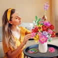 thumbnail image 2 of Building Block Toy PLAXSOON Flower Bouquet 1488 piezas, 2 of 7