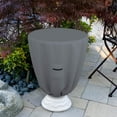 thumbnail image 4 of Covers & all Round Bird Bath Cover, Feeder Bowl Well cover for Winter with Elastic, 12 Oz Waterproof UV & Weather Resistant for Outside Garden Backyard Basin Fountain (32"Diameter x 24"H, Grey), 4 of 7