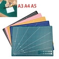 thumbnail image 2 of A3 A4 A5 PVC Cutting Mat Workbench Patchwork Cut Pad Sewing Manual DIY Knife Engraving Leather Cutting Board Side Underlay, 2 of 9