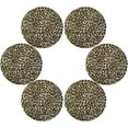 thumbnail image 3 of GZHJMY Fashion Colorful Leopard Animal Print Round Placemats Washable Circle Placemats Non-Slip Heat-Resistant Table Place Mats for Dining Kitchen Table Decoration 15.4" （4PCs） Table Mat, 3 of 7
