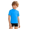 thumbnail image 3 of FUZHIQ Boys Girls UPF 50 Rash Guard Swim Shirts Short Sleeve Sun Protection SPF Fishing Surfing Water Beach Shirts Quick Dry,4-5 Years, 3 of 6