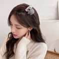 thumbnail image 4 of Mosey Women Hairpin Cartoon Plush Koala Hair Claw Anti-slip Side Clip Elastic Spring Hair Decoration Fixation Lady Hair Styling Tool, 4 of 8