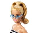 thumbnail image 4 of Barbie Fashionistas Doll #213, Blonde with Striped Top, Pink Skirt & Sunglasses, 12.75 in, 4 of 7