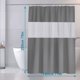 thumbnail image 5 of Cortina de Ducha 200x180cm Cortina de Baño Poliéster y EVA Semitransparente Impermeable Antimoho para Baño - Gris JAMW Sencillez, 5 of 5