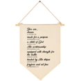 thumbnail image 1 of Banner FYSIA Christian para Fiesta de Bienvenida al Bebé en Lienzo Beige 39x28 cm, 1 of 6
