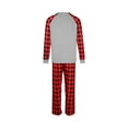 thumbnail image 4 of Diconna Pyjama Assorti Parent-Enfant Hauts Renne avec Pantalon à Carreaux Combinaison, 4 of 9