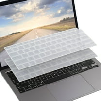 Insten 2 Pack Keyboard Cover Protector Compatible with 2020 Macbook Air 13", Ultra Thin Silicone Skin, Tactile Feeling, Anti-Dust, Clear