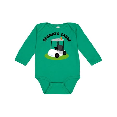 

Inktastic Grampy s Caddy Golfing Gift Golf Cart Gift Baby Boy or Baby Girl Long Sleeve Bodysuit