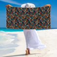thumbnail image 5 of Sikiie Retro Tape Beach Towel for Women Men, Pool Bath Beach Camping Beach Towel Adult Blanket for Travel Swim 27.5"x 55", 5 of 6