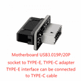 thumbnail image 5 of PH73S USB Adapter 10Gbps Transmission Speed, No Driver Installation, Convert 19pin to TYPE-E, 5 of 6