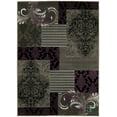 thumbnail image 2 of Handcraft Rugs - Purple, Gray, Silver, Black, Abstract Area Rug Modern Contemporary Floral and Patchwork Geometric Design, 2 of 4