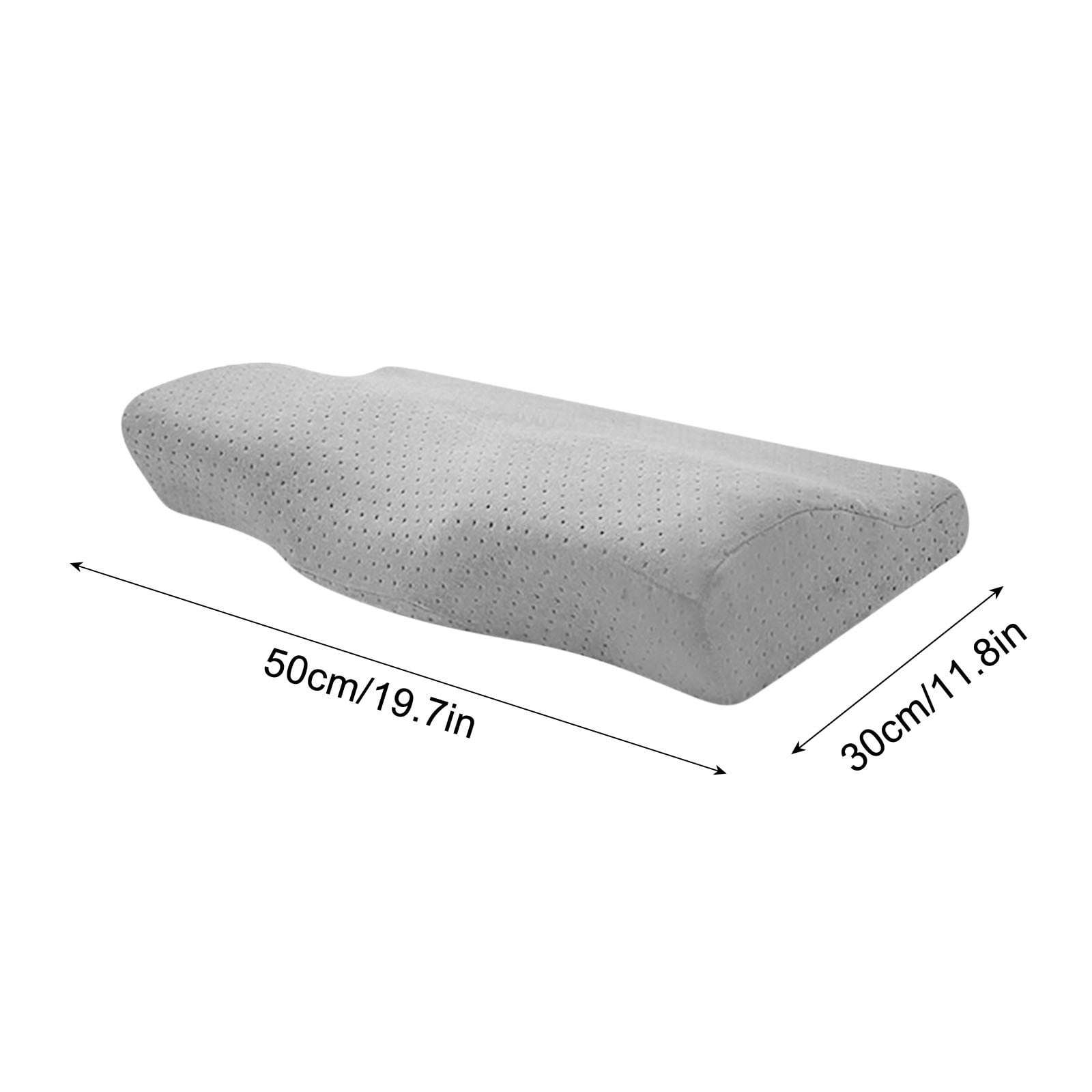 Cervical Neck Pillows for Pain Relief Sleeping, High-Density Memory Foam Pillow Neck for Bolster Support and Shoulder Relaxer, Decompression Devices Orthopedic Roll Pillow for Bed Office (Gray)