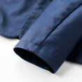 thumbnail image 5 of YLSDY Mens Casual Leather Blazer for Men - 2-Button Closure Coat Style Regular Fit Lambskin Leather Jacket Men Blue XL, 5 of 9