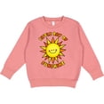 thumbnail image 2 of Inktastic Little Ray of Sunshine Cute Smiling Yellow and Orange Sun Toddler Sweatshirt, 2 of 4