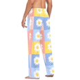 thumbnail image 3 of FORMRS Mens Pajama Pants with Pockets Sleepwear Lounge Bottoms Sizes S-2XL, Light Blue Daisy, 3 of 7