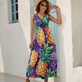thumbnail image 2 of Lunarable Pineapple Art Sleeveless Dress Women's Summer Suit Dresses for Women 2025 Luxury Party Dress, 2 of 7