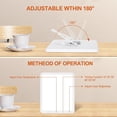 thumbnail image 3 of Sunlight Simulation Lamp, Light Therapy Device With 5 Brightness Levels & 3 Color Temperatures, UV-Free Sun Lamp For Home Office, Timer Function & Memory, Portable & Wall Mountable, 3 of 8