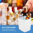 thumbnail image 5 of Raindrops Plastic Ice Container with Lid for Cold Drinks Storage White Smooth and 1 Piece, 5 of 8