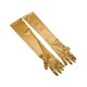 thumbnail image 1 of Jumpingount 1 par de guantes de tela reutilizables de repuesto transpirables de Color sólido lavables de manga larga Cosplay guantes de boda para niñas Disfraces de disfraces Oro Jumpingount AP013260-17, 1 of 5