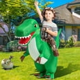 thumbnail image 4 of GOOSH 36 inch Kids Inflatable Dinosaur Costume, Blow Up Dinosaur Costume Dino Costume for Kids, Funny Halloween Costumes Boys Girls Unisex Dinosaur Blow Up Costume for Halloween Party Cosplay, 4 of 7