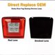 thumbnail image 4 of Applies To Car Rear Fog Light Assemblies For Nissan 370z Juke Nismo Powered By Red Led As Brake/rear Fog White Led As Backup Reverse, 4 of 5