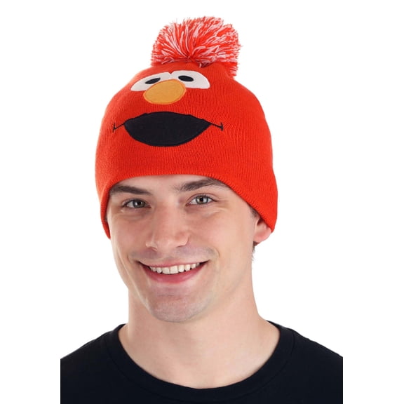 Adult Elmo Pom Winter Hat
