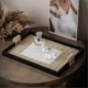 thumbnail image 2 of Leather Tray Key Bowls for Entry Table,Desktop Organizer Tray, Vanity Tray with Handle,Storage Organizer,Catchall Tray,B, 2 of 5