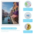 thumbnail image 3 of Diamond Art Kits for Adults, Canal Gondola Red White Awnings Flowers 5D Diamond Painting Kits for Adults Beginners, DIY Full Drill Diamond Painting, Gem Art and Crafts 12x16, 3 of 7