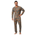 thumbnail image 2 of HTHLVMD Halloween Pajamas, Matching Family Pajamas, Skeleton Matching Family Pajamas Zip Up Long Sleeve Two Piece Pj Set Earthy Sleepwear Nightwear Loungewear Casual Military Inspired Family Wear, 2 of 6
