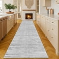 thumbnail image 3 of Boho 2'x10' Washable Hallways Rug, 2x10FT Runner Rug with Rubber Backed, Vintage Runners for Laundry Non Slip Carpet Khaki Lightweight Door Mat Indoor Entrance, 3 of 6