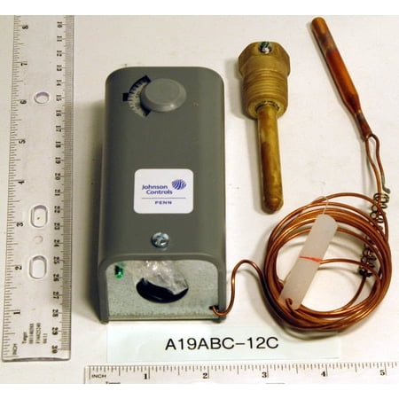 Johnson Controls A19ABC-12C - Remote Bulb Spdt Temperature Control 100-240F 8 C