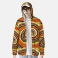 thumbnail image 4 of Kll Colorful Swirl Print Men'S Women’s Upf 50+ Sun Protection Outdoor Hoodie Jacket Long Sleeve Fishing Hiking Performance Shirt- Small, 4 of 8