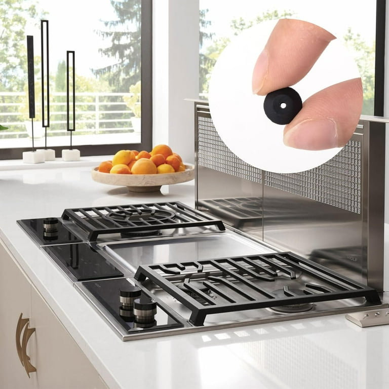 32pcs Gas Range Burner Stovetop Grate Rubber Feet Kit fit for GE