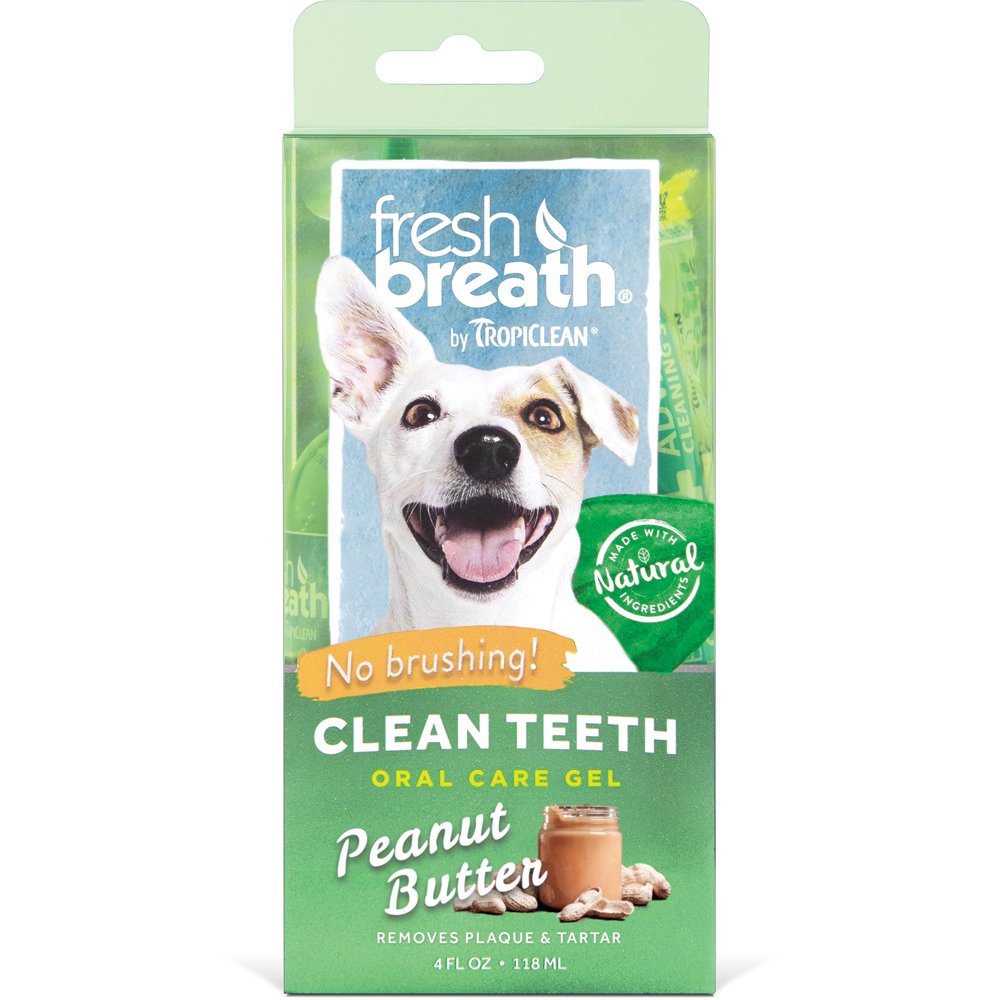 TropiClean Fresh Breath No Brushing Peanut Butter Flavor Clean Teeth