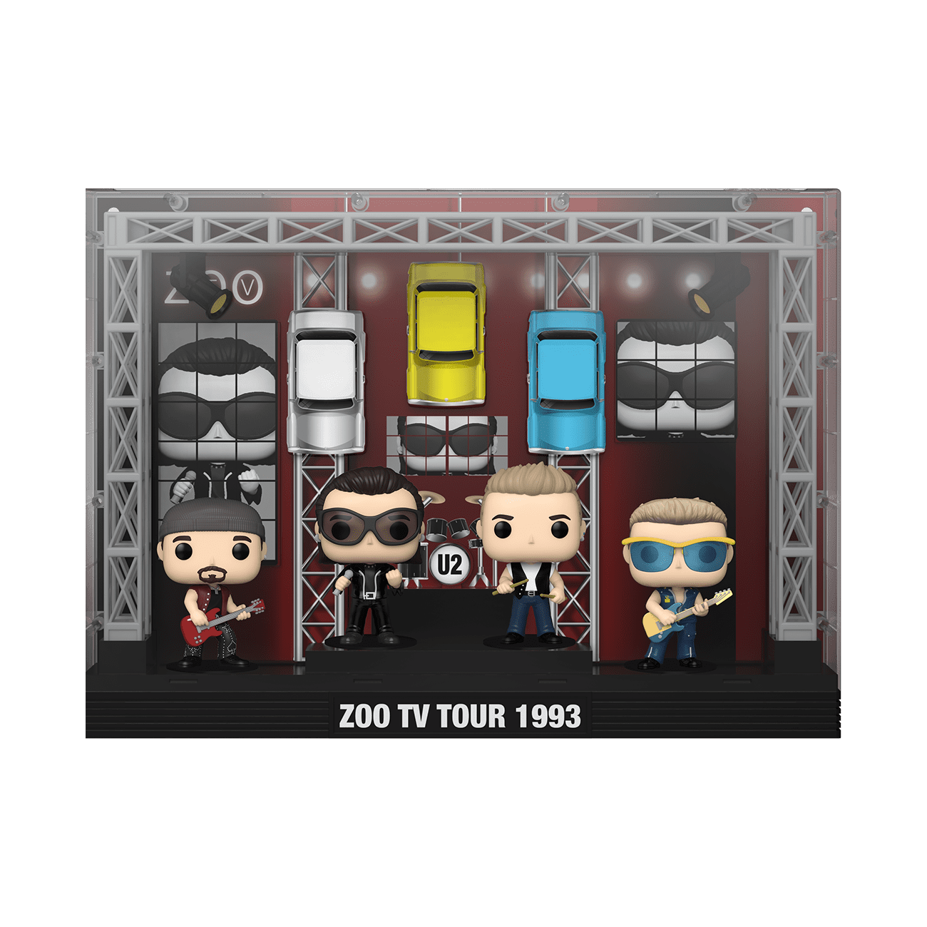 juni neef straal Funko Pop! Moment Deluxe: U2's Zoo TV Tour (1993) Vinyl Figures (2022  Limited Edition Walmart Exclusive) - Walmart.com