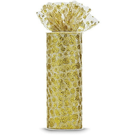 Expo Glitter Dots Tulle, 10 Yards