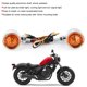 thumbnail image 4 of Luz LED de intermitente para motocicleta lámpara para curvas indicador de dirección electrochapado rosca de fijación de 10mm 2 uds ANGGREK Otros, 4 of 8