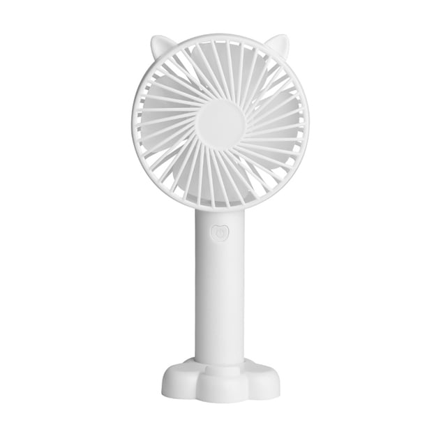 Irfora Mini ventilador portátil de 3 velocidades, ventiladores eléctricos recargables USB ajustables, 3 engranajes, interruptor de encendido y apagado, lindo enfriador de aire Irfora Abanico portátil