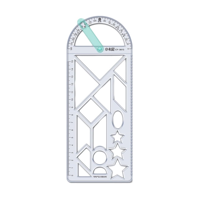 Geometric Ruler Precise Measuring Stencil Tool for Painting Sewing Sketching 22cmx8.7cm