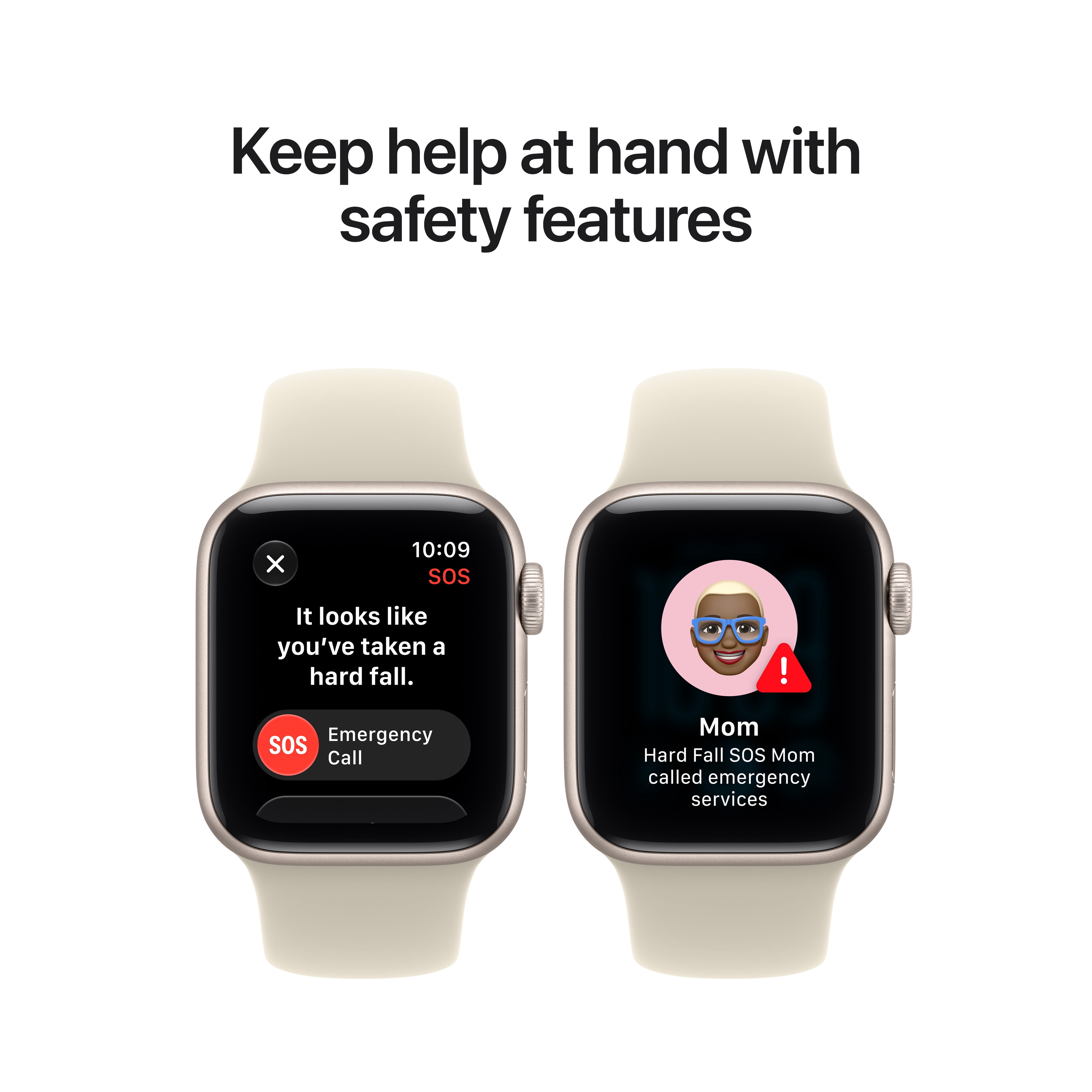 Apple Watch SE 3 [GPS + Cellular 40mm] Smartwatch with Starlight Aluminum Case with Sand Sport Band - S/M