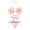 Pink, variant on 1 Set Bikini Set 3D Rose Decor Halter Neck Lace-up Soft Quick Dry Padded Wireless Beachwear Hot Spring Bathing Suit Summer Vacation Beach Swimsuit